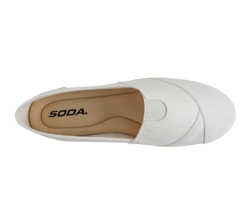 Image of Soda Shoes Women's Obji Round Toe Casual Flat with Padded Insole