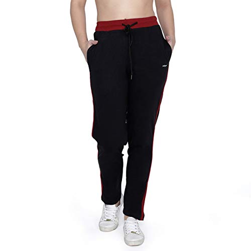 hiflyers Women Comfort Fit Solid Cotton Trackpant-picture-2
