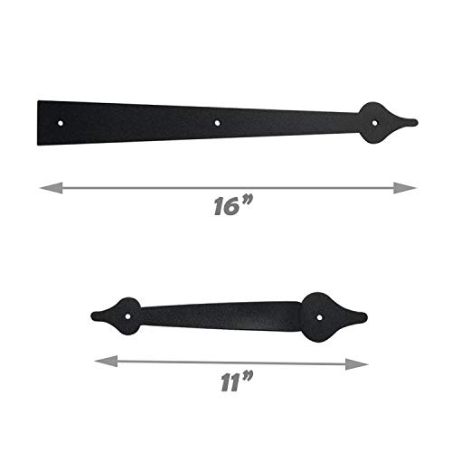 ATK Carriage Spear House Garage Door Decorative Hardware Set (Full Set) - Thumbnail 3