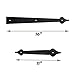 ATK Carriage Spear House Garage Door Decorative Hardware Set (Full Set)