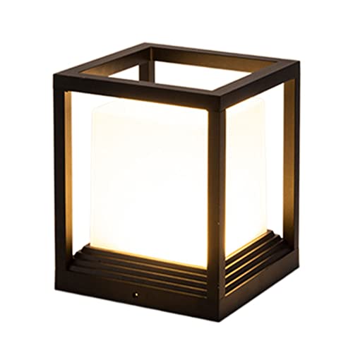 asdchZen Lampadaire D'Extérieur À Tête Cylindrique, Imperméable Ip54, Design Moderne Et...