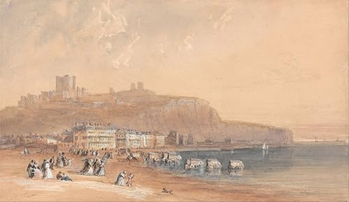 Tableau Impressions d'art Mural Douvres de David Cox poster vintage déco chambre 60x90cm
