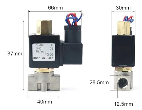 Électrovanne inox normalement ouverte VX2120-08-SS-NO 220V DN8 - 4