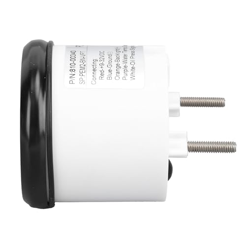 Digital, 52 Mm Spannung, Öldruck- und Temperaturanzeige, Rote Hintergrundbeleuchtung, Digitales Temperatur- und Öldruck-Voltmeter für Boot, Yacht, Wohnmobil, 9 Bis 32 VDC und