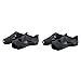 Sharplace 2 Paires de Chaussures de Yoga Antidérapantes pour Femmes, Chaussettes Pilates Grip, Lavage En Machine, Noir