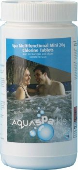 AQUASPARKLE Multifunctional Stabilised Chlorine Tablets 1kg with Clarifier