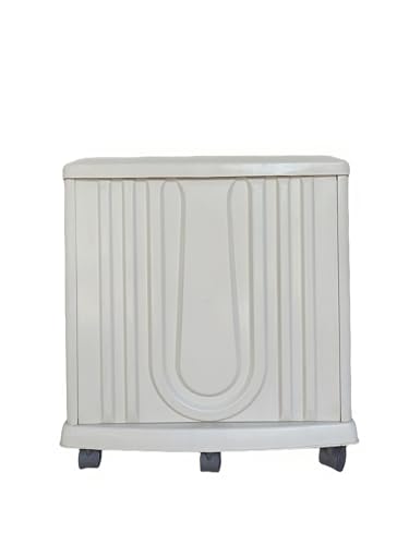 Image of Jindal Double Tubular Inverter Battery Trolley | Strong & Convenient | Unmatched Strength & Durability | for Double Tall Tubular Battery | Hard Unbreakable Plastic | with 9 Wheels (White)