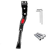 🚲【KOMPATIBILITÄT】: Der Fahrradständer is verstellbar, so dass er passt einen Raddurchmesser von 24-29 Zoll. Der Ständer ist mit einem Paar Kunststoffhülsen, die je nach Größe des Fahrradgestänges verwendet werden können.