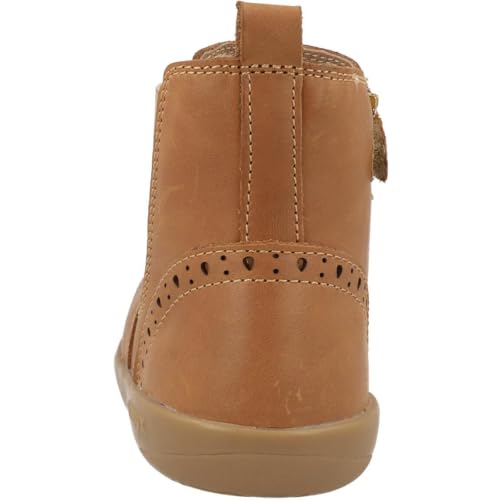 Bobux Kid+ Billie Caramel Leather Boots for Kids with Rubber Sole and Easy Zip Closure3