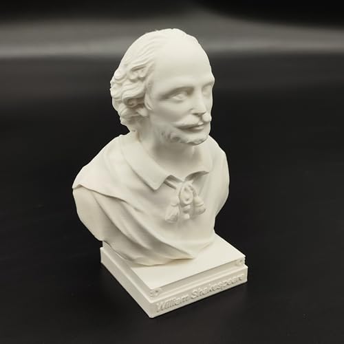Busto de William Shakespeare 4 in Hx2.5 in Wx2 in D miniatura 3