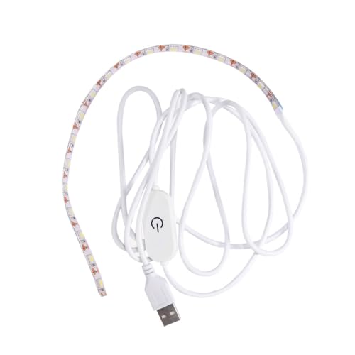 NUOBESTY Tira De Luz Led 6500K Con Interruptor TáCtil Usb Para MáQuina De Coser PortáTil IluminacióN Adhesiva Resistente Al Agua Para Hogar Y Trabajo