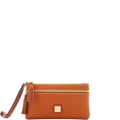 Dooney & Bourke Pebble Grain Double Zip Wristlet