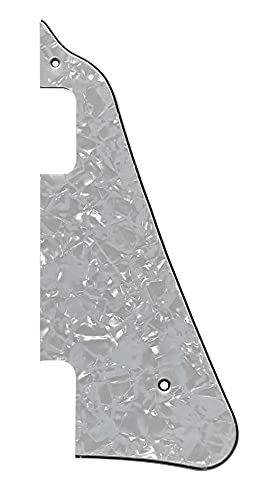 For Gibson Epiphone Les Paul LP P90 Style Guitar Pickguard Scratch Plate (4 Ply White Pearl)