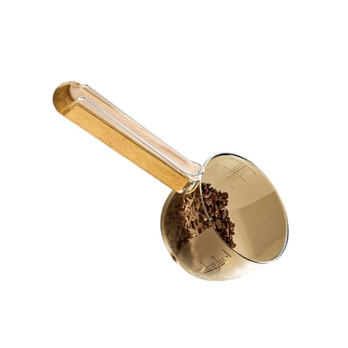 Pet Food Messlöffel-Clip-On-Messbecher für Katzen- und Hundediäten, Multifunktionsversiegelungsgriff, Kibble-Spender-Werkzeug | Lebensmittel Grade Scooper mit Versiegelung Griff für trockene Nassmahlz