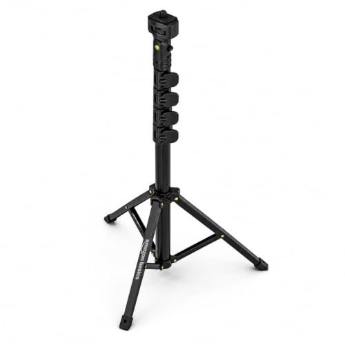 Image of Amazon Basics 61 Inch (156CM) 1.5M Tripod Stand with Mobile Phone Holder - Versatile Stand for Ring Lights, Cameras, and Mobile Phones. Ideal for Video Recording, Video Shooting, and Lighting Setup.