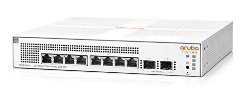 Image of HPE JL681A Aruba Instant On | 8x 1G | 2x SFP | 8x CL4 PoE 124W | Managed Ethernet Switch [New Open Box] (Renewed)