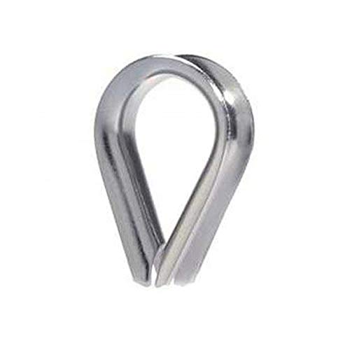 Preisvergleich Produktbild Hamburger Tauwerk Fabrik 10 Stück - Kauschen Edelstahlkauschen Edelstahl V4A Inox 4mm