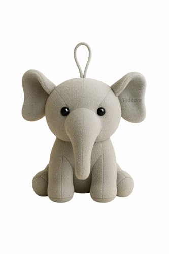 Image of Baby Ele Soft Toy for Girls Boys Kids, Grey, Dog Animal Plush Stuffed Teddy Gift Birthday, 18 cm