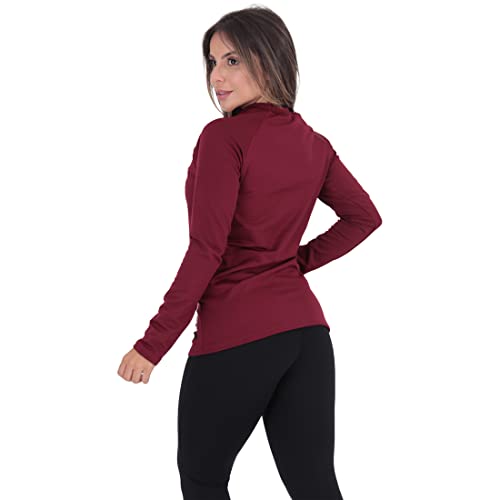 KIT 2 BLUSAS PELUCIADA SEGUNDA PELE TÉRMICA (M, Rubro/Azul)