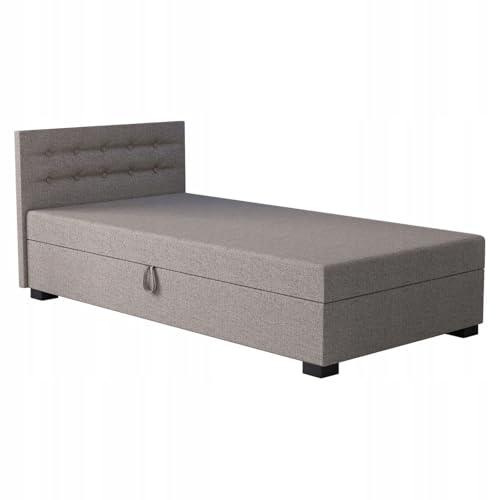 TAPCZANY24 - Boxspringbett Olaf 90x200x38 cm mit Schaumstoff Matratze, Bett...