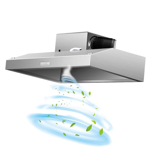 Hotte De Cuisine Encastrée De 32 Pouces, Hotte De Cuisine Intégrée Avec 1000 CFM, Hotte De Cuisine Convertible Canalisée, Hotte De Cuisinière En Acier Inoxydable Avec Bouton-poussoir ( Color : 80*60*4