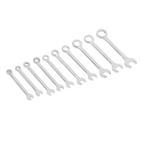 OVAQUIXI 10PC Ratchet Spanner Set - Dual Head Hex/TORX Combination 72-Tooth, Chrome Vanadium Steel 4-11mm (Inc. 4.5/5.5/9mm) - Image 2