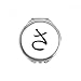 Japanese Hiragana Character SA Hand Compact Mirror Round Portable Pocket Glass