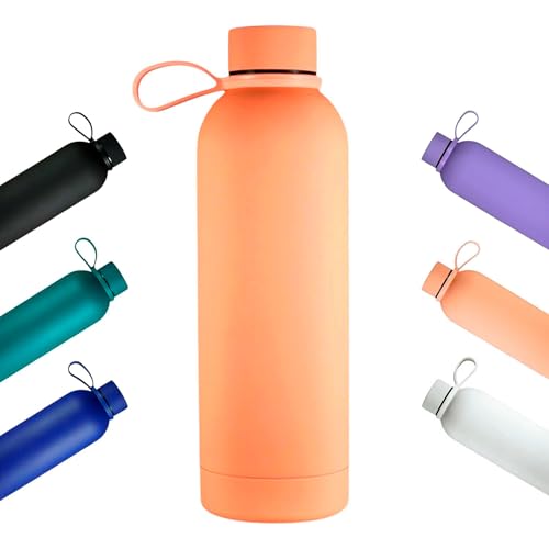 Botella Agua Acero Inoxidable 500 ml – Botella Térmica Reutilizable sin BPA – Aislamiento Doble al Vacío – Hermética y Antifugas – Termo Deportivo para Niños y Adultos
