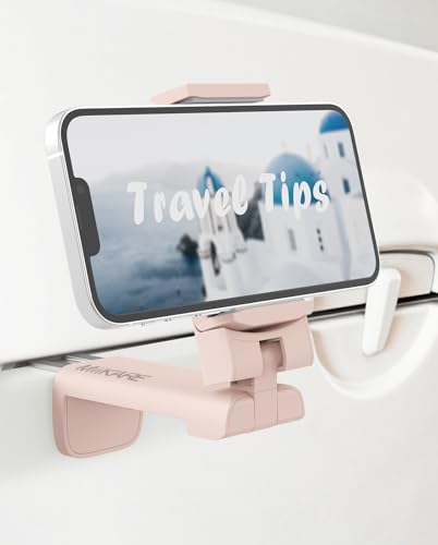 MiiKARE Phone Stand Universal Mount Phone Holder 360 Degree Rotating Adjustable Phone Clamp Compatible with iPhone Android Phones Portable Phone Mount for Airplane Trays Desk Bed Cabinet-Pink MiiKARE Phone Stand Universal Mount Phone Holder 360 Degree Rotating Adjustable Phone Clamp Compatible with iPhone Android Phones Portable Phone Mount for Airplane Trays Desk Bed Cabinet-Pink