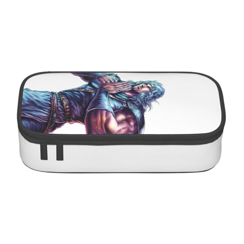 北斗の拳(12) 筆箱 ペンケース 文具ケース 大容量 多機能 洗面用具バッグ 文具収納 軽量 大人 子供用 贈り物