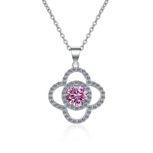 Collier moissanite 1ct pendentif en diamant vert bleu jaune pour femmes éclat d exception