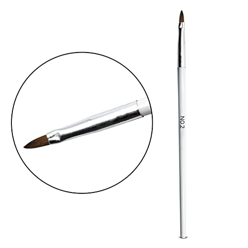 5 Pincéis Decoração de Unhas Gel Aquarela Acrílico Porcelana