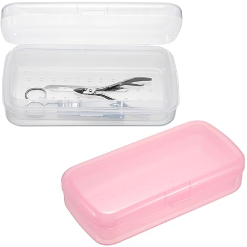 JUXYES Bandeja de esterilização de plástico com 2 peças para ferramentas de acessórios de arte de un