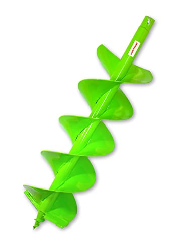 WERHE Tarière 250 mm double spirale – tarière pour foreuse – pointe de forage précise, lames en carbure – acier robuste – longueur 800 mm, emmanchement 20 mm