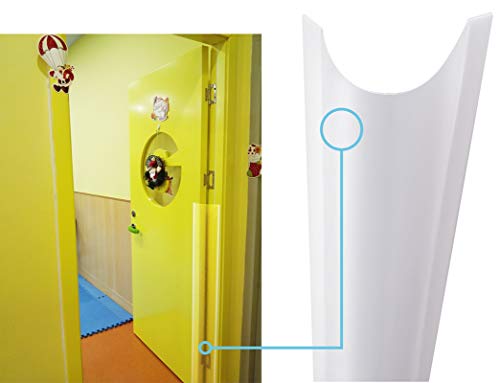 2 PCS AILUOQI Door Jam Shield Finger Pinch Guard for Baby Proofing, Kids, Hinge Cover Pinch Guard for 90 & 180 Degree Doors Frame & Baby Gate. 47.2
