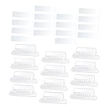 Angoily 100 Stück Teiliges Transparente PVC Hängeordner Register mit Papier Einschüben...