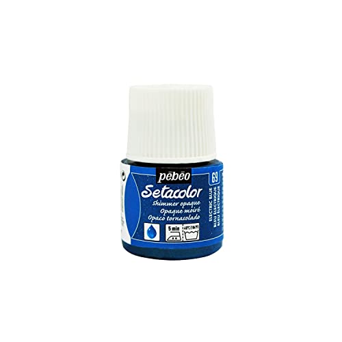 Pebeo Setacolor Shimmer 45ml 69 Electric Blue (Bttl)