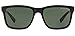 A|X ARMANI EXCHANGE Mens AX4045S Rectangular Sunglasses, Shiny Black/Green, 56 mm