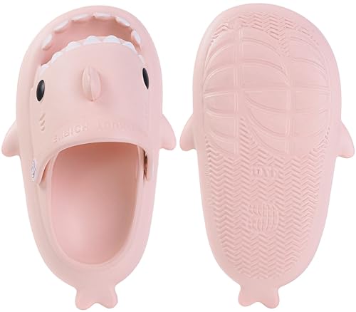 Image of KVbabby Kids Shark Slides Boys Girls Cloud Sandals | Cloud Sandals,Open Toe,Beach Pool Water Shoes,Slip-on,Lightweight,Non-Slip,Soft,Flexible,EVA Slippers