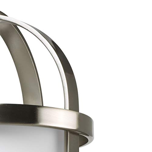 Progress Lighting 1-Light Foyer Pendant, Bay Court Collection, Indoor, P3701-09, Brushed Nickel - Image 9