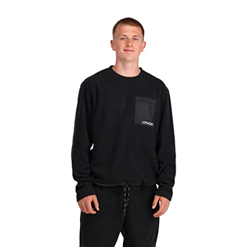Pullover Pull-Over Homme Spyder Lounge Crew chaud et léger à col rond - 2