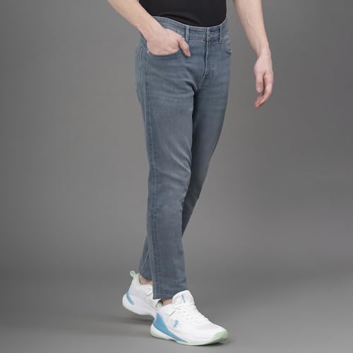 Image of Red Tape Denim Jeans for Men in Medium Blue| Denim Jeans