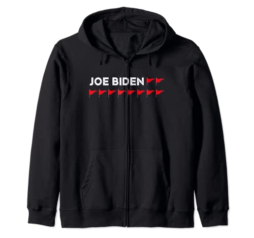 Funny Anti Joe Biden Red Flag Meme Vintage Blague Politique Sweat à Capuche