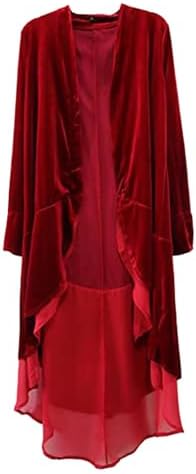 Ensemble Robe de Soirée de Noël Femme, Robe en Velours et Chiffon...