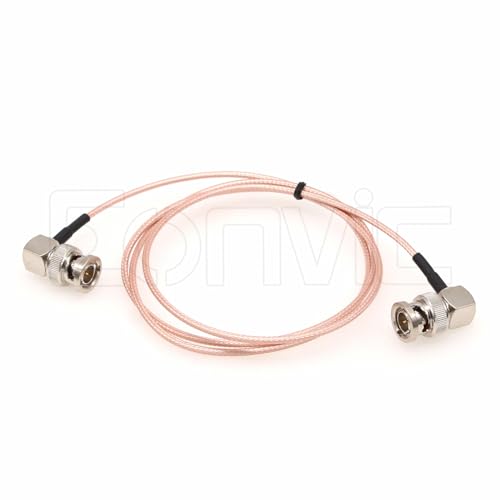 Eonvic 75 Ohm BNC Male Right Angle RG179 Coax Cable for BMCC BMPC Hyperdeck Cameras(1m,1pcs) - Image 2