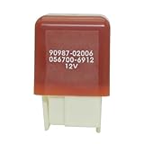 TorqueDrive Headlamp Relay Replacement for Toyota, Lexus, Geo, Chevrolet – 90987-02006 – 12V 4-Pin Blade...