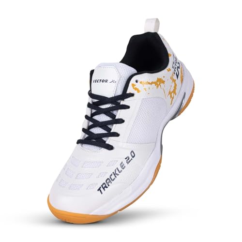 Image of Vector X Unisex Badminton Shoes|Indoor Outdoor Court Sneaker|Breathable Mesh with TPU Fusing Upper + Rubber Outsole for Superior Grip|Boots for Men Women Adult Youth