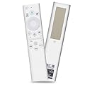 for Samsung Frame TV Solar Voice Remote, BN59-01391A, BT Rechargeable Remote Control with Solar Cell, Compatible with Neo QLED 4K 8K UHD Smart TVs 2021–2023, 4 Shortcut Keys – White