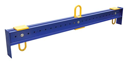 Vestil SBM-80 Steel Adjustable Spreader Beam 104-1/2 In Length 8,000 Lb. Capacity Blue