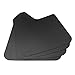 Moioee 4PCS Universal Car Mud Flaps, Vehicles Mudguard Splash Guards Front and Rear Set, Flexible and Bendable Mudflaps Dirty Fenders, Auto Accessories Compatibility with Pickup SUV Van (Black)